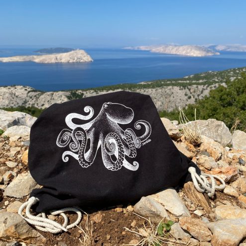 Turnbeutel Oktopus Strandtasche Geschenk für Taucher